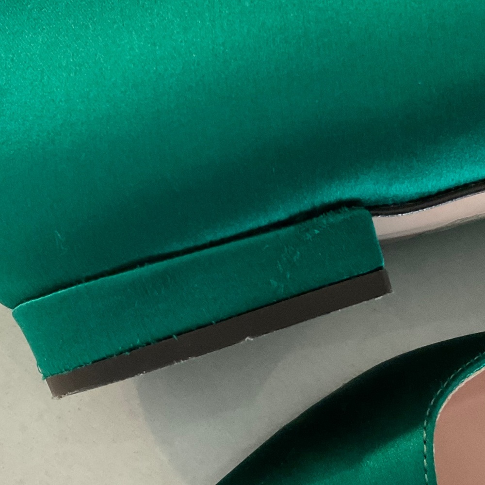 J. CREW Jade Mary Jane Satin W/ Buckle Pointed Toe Flats Size 9 - Picture 8 of 12